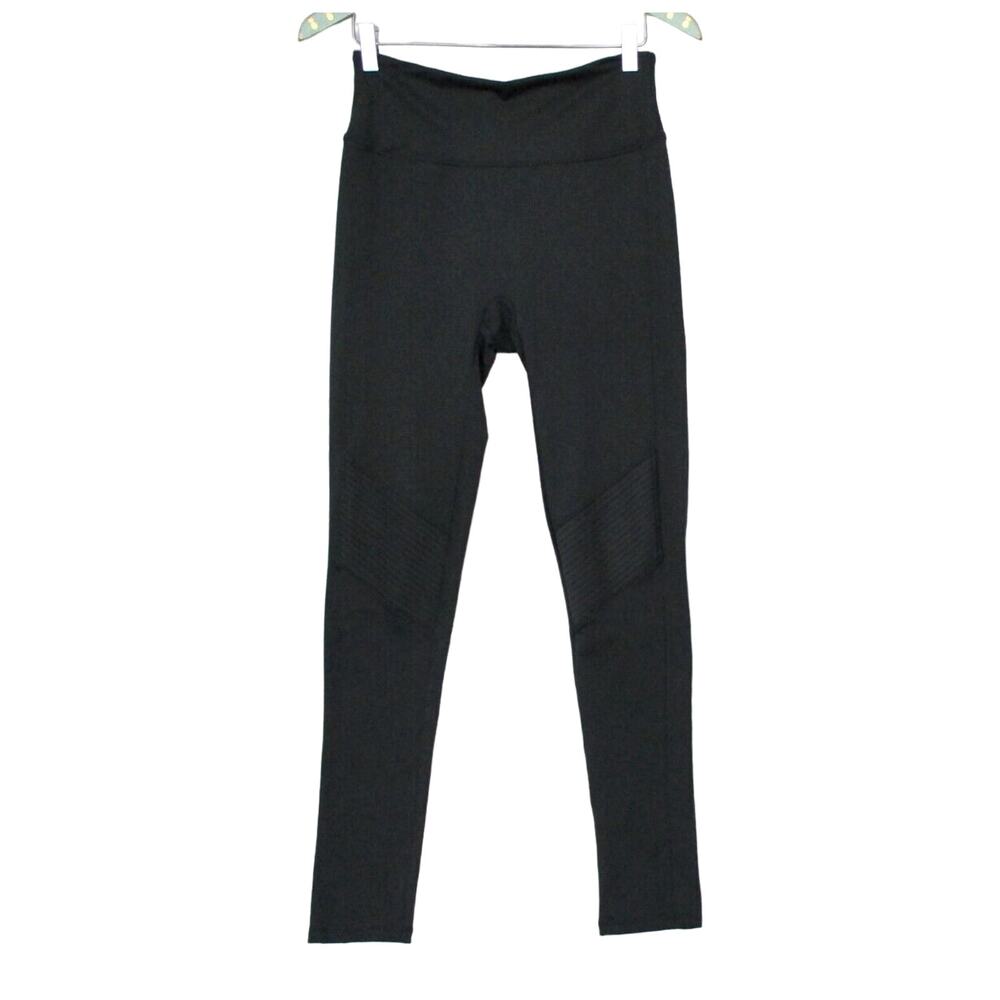 Assets by Spanx Leggings Womens Large Charcoal Gray Slimming Ankle Moto 26x28